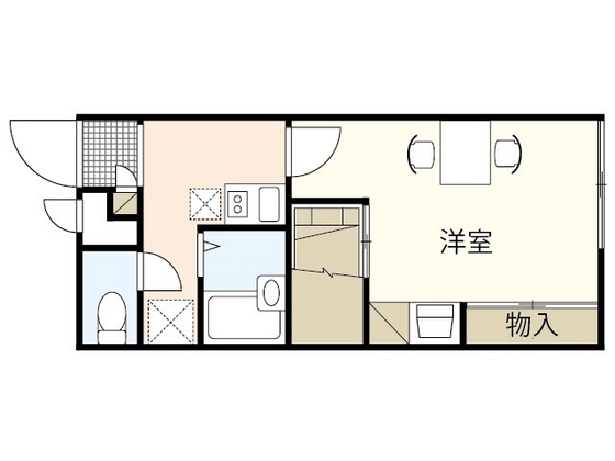 広島県広島市安芸区船越２（アパート）の賃貸物件の間取り