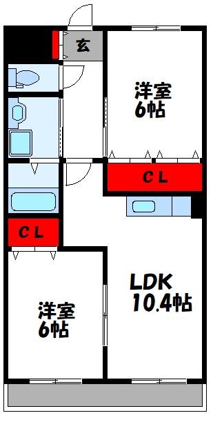 コンフォースイイヅカの間取り