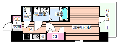 エスリードレジデンス大阪WESTの間取り