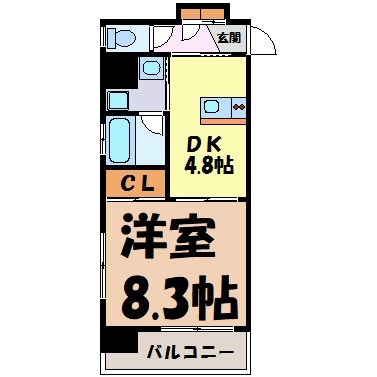 グランエターナ名古屋鶴舞の間取り