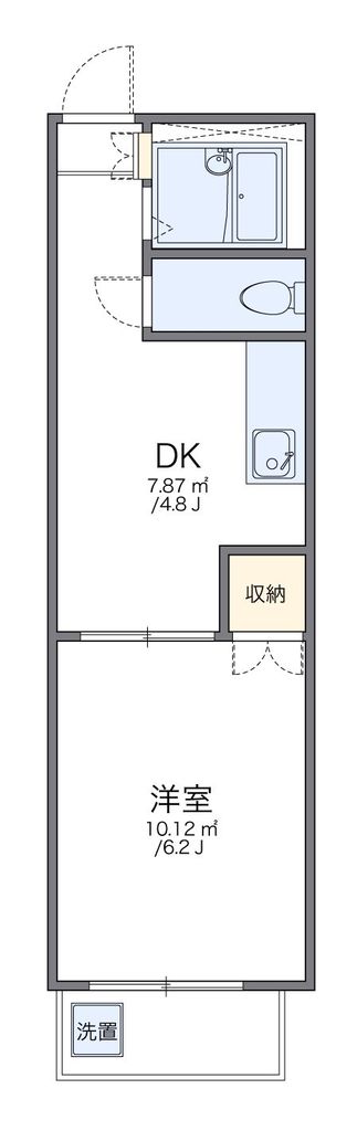 レオパレスＫｏｂａｙａｓｈｉの間取り