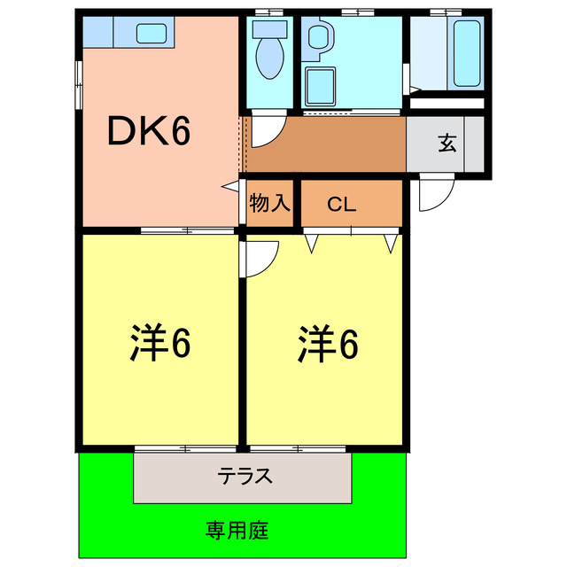 モナークヴィレＧ棟の間取り