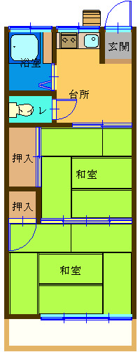 サニーハイツ青山の間取り