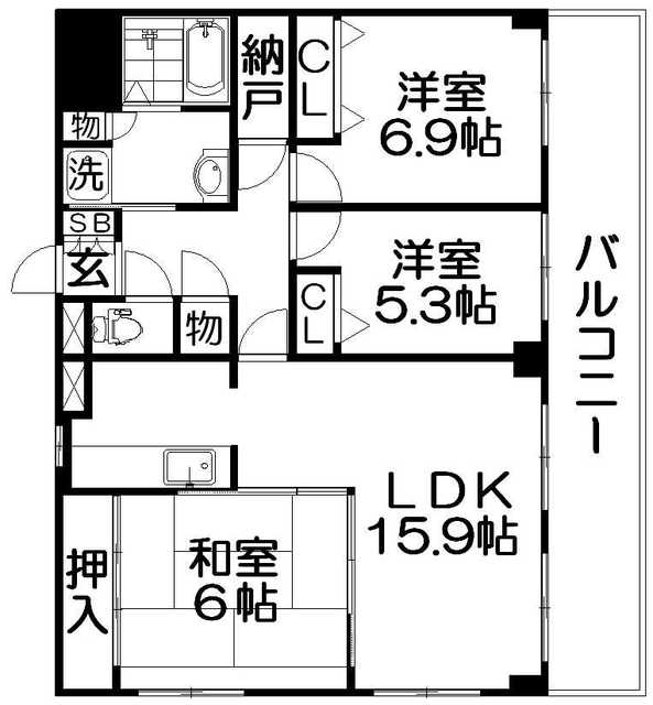 レガオコート香里園の間取り