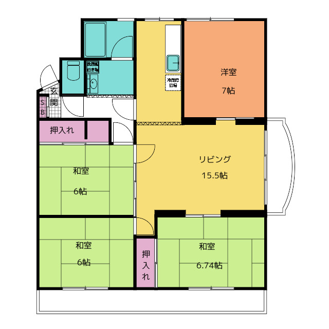 不動前マンションの間取り