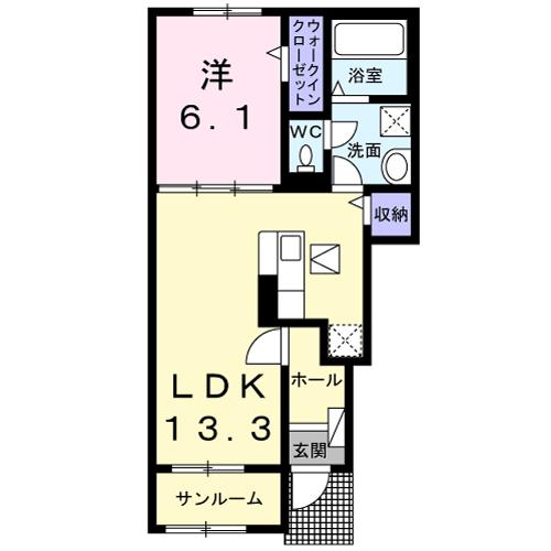 メゾン　ド　スカイの間取り