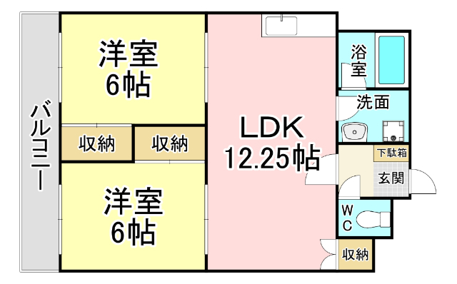 フレール清水の間取り