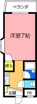 高槻市殿町のマンションの間取り