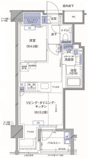 ラティエラ横濱大通り公園の間取り