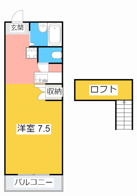 安城市池浦町のアパートの間取り