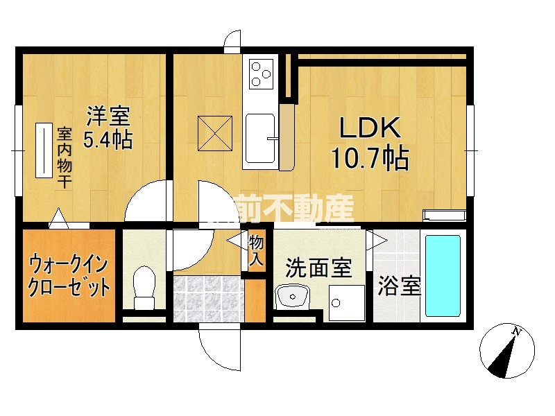 Ｄ－ｒｏｏｍ桜の間取り