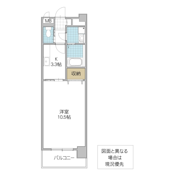 プレスト水戸中央の間取り