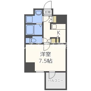 フジマン北梅田の間取り