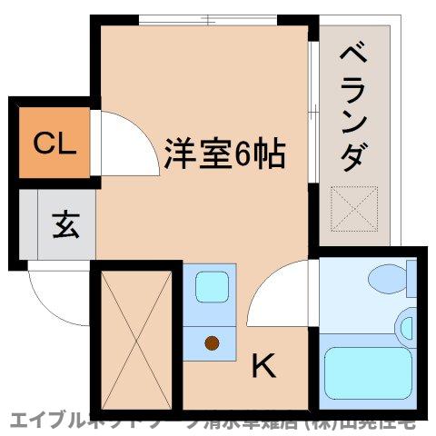 静岡市清水区谷田のマンションの間取り