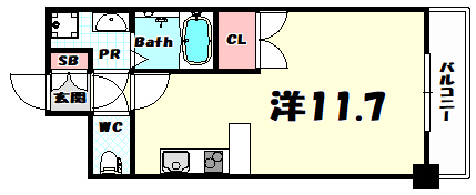 エスライズ新神戸の間取り