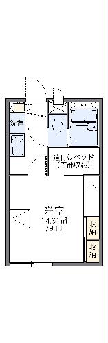 レオパレスセジュール富士の間取り