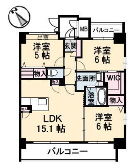 グランマスト海岸通りの間取り