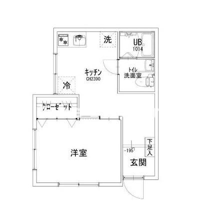 品川区西品川のアパートの間取り