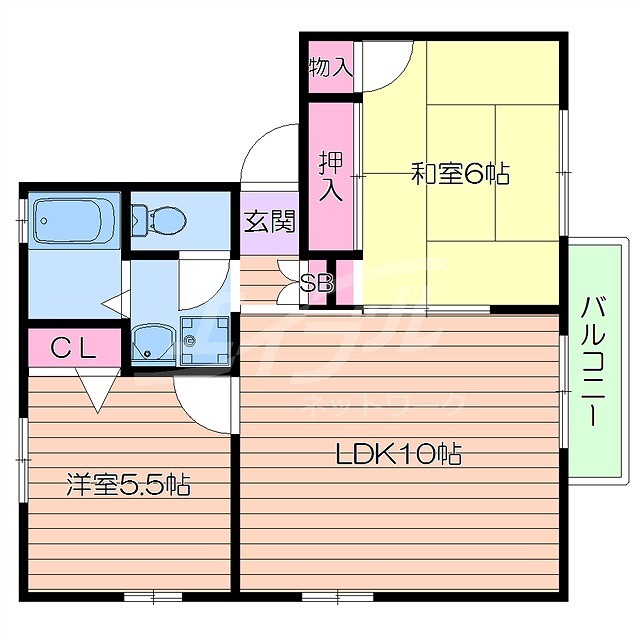 パーシモンハウスIIIの間取り