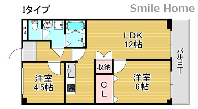 クリスタルハイツ玉出の間取り