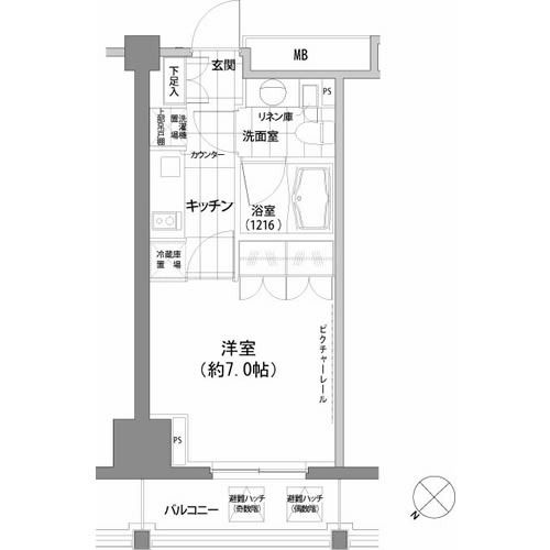 パークハビオ渋谷の間取り