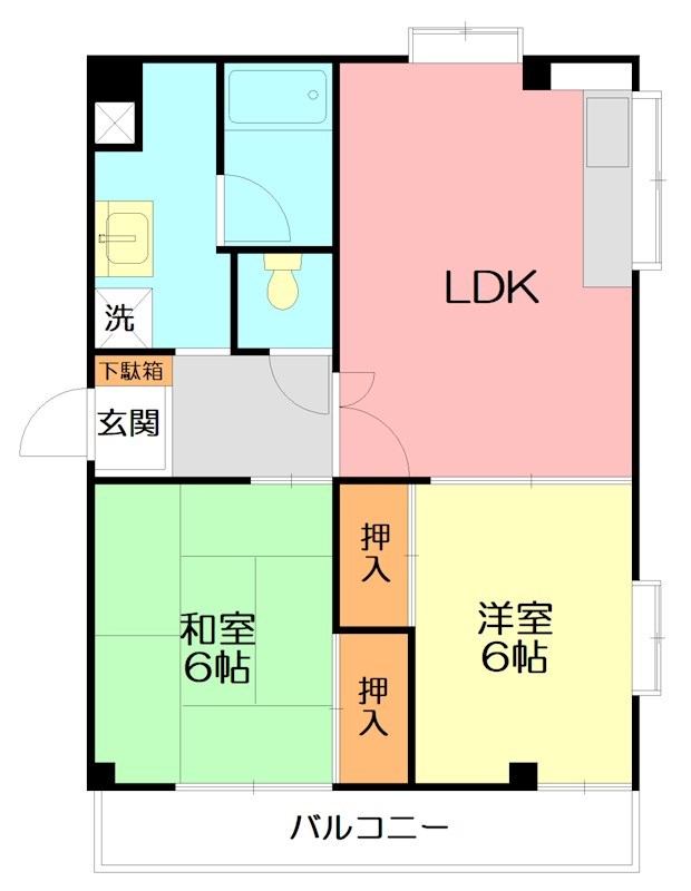 ＦＵＫＵＷＡ２１の間取り