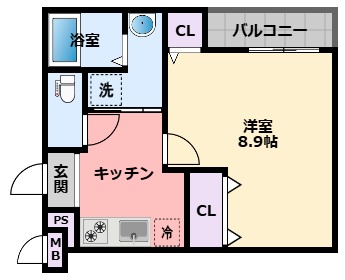 フジパレス西宮西福町II番館の間取り