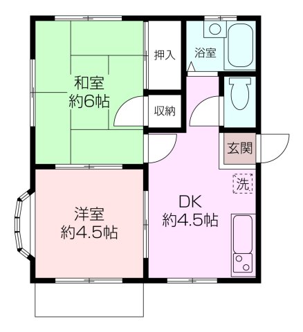 長銀ホワイトハイツの間取り