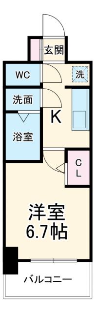 エステムコート名古屋グロースの間取り