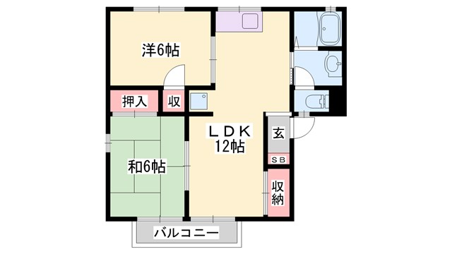 ローゼンハイム　A棟の間取り