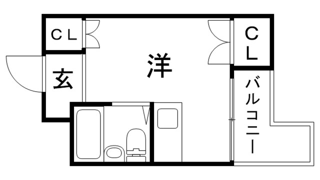 シャトー第８神戸の間取り