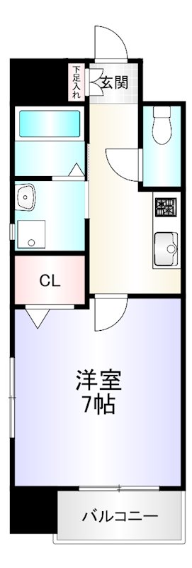 Bergamotto片野駅前の間取り