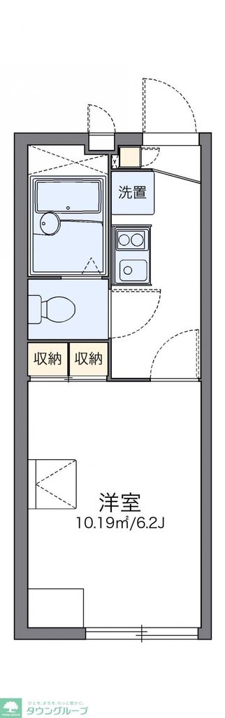 レオパレスハイツ旭が丘Ａの間取り