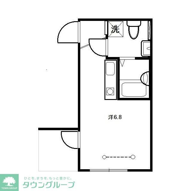 厚木市旭町のアパートの間取り