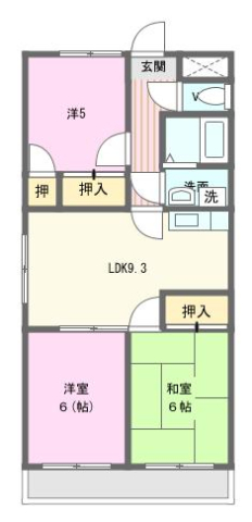 マンション景桜の間取り