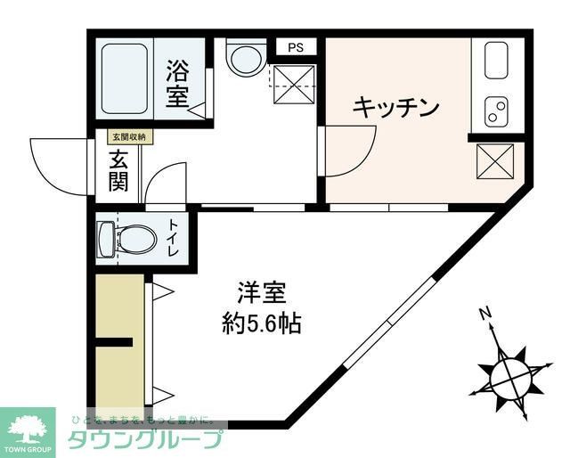 【品川区南大井のマンションの間取り】