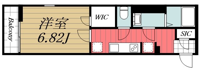 千葉市稲毛区小仲台のマンションの間取り