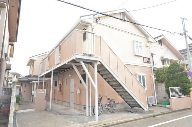 【八王子市上野町のアパートの建物外観】