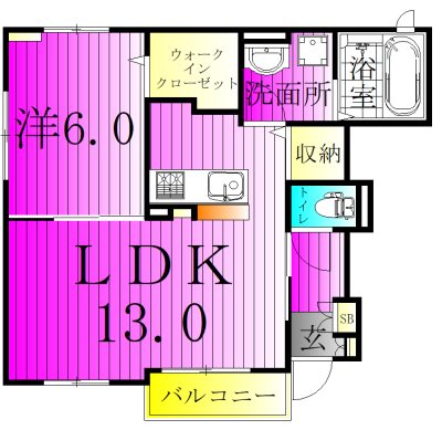 ソフィアフルールIの間取り