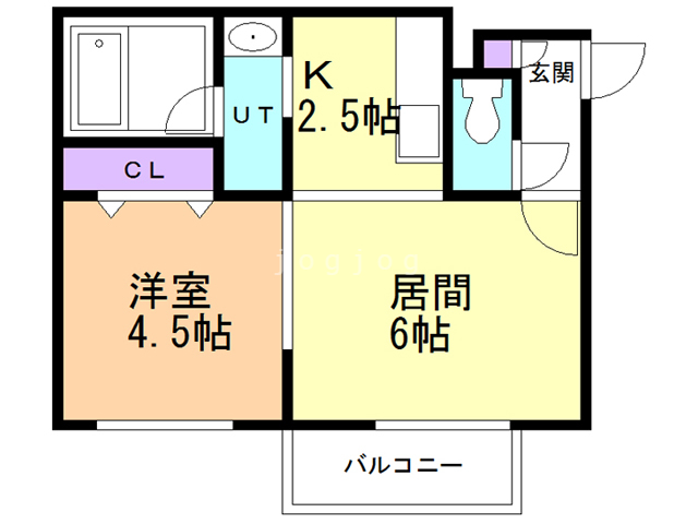 【札幌市厚別区青葉町のマンションの間取り】