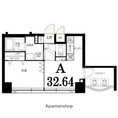 グリフィン横浜・桜木町伍番館の間取り