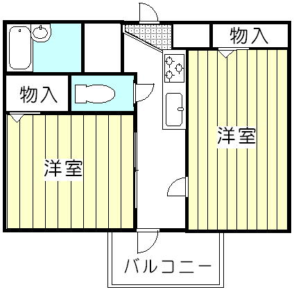 明和ハイツの間取り