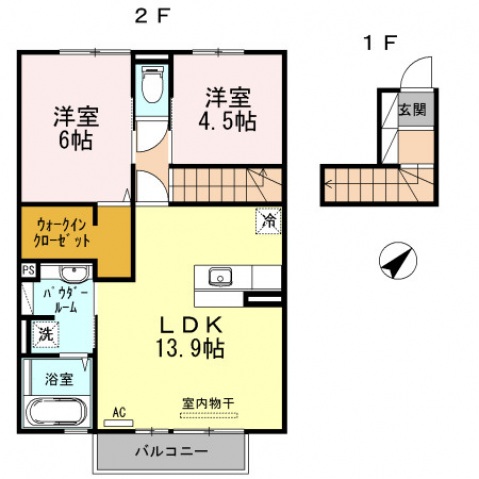 D-room千代田の間取り