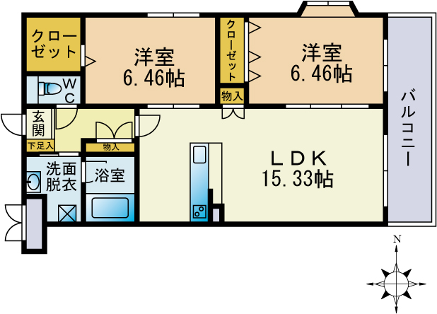 アンビシャス・IIの間取り