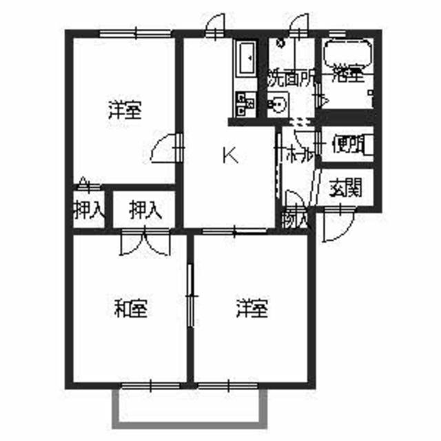 シャトレーヌ梅美台の間取り