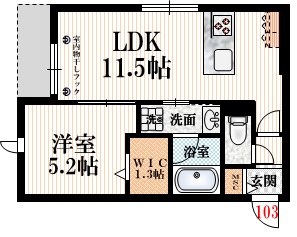 （仮）八幡山1丁目メゾンの間取り