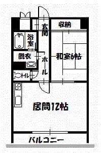 【旭川市十条通のマンションの間取り】