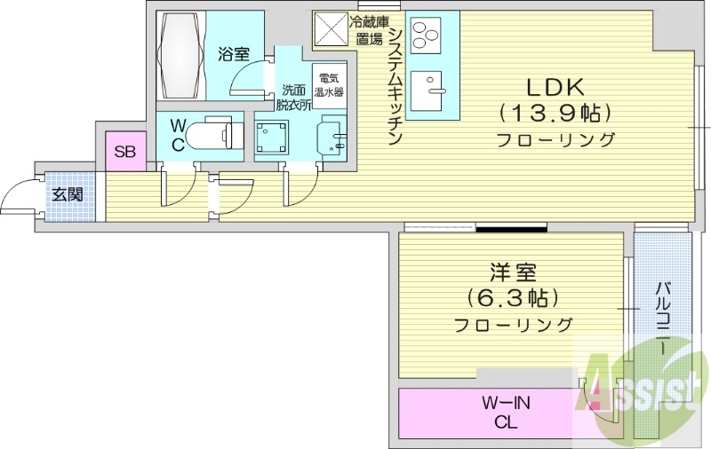 MODENA医大前の間取り