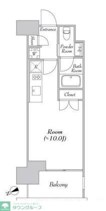 カナルフロント芝浦の間取り