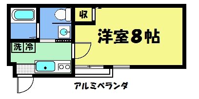 フラッティ七条大橋の間取り